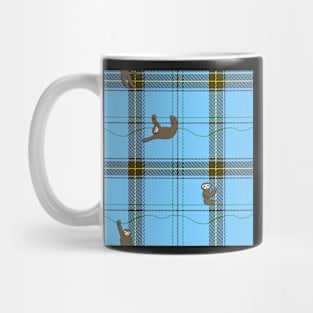 lazy flannel, sloth plaid Mug